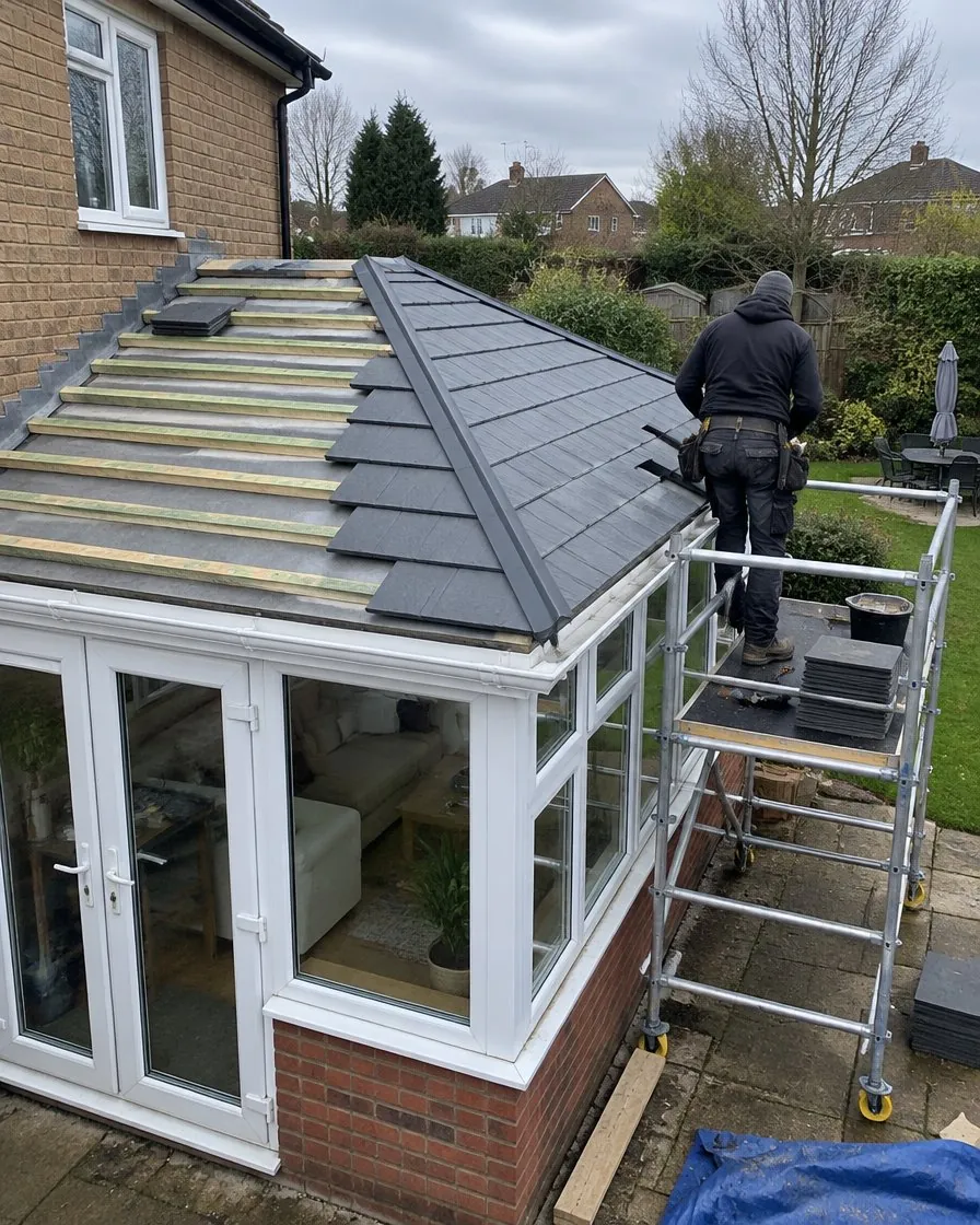 Conservatory roof replacement in Mousehole