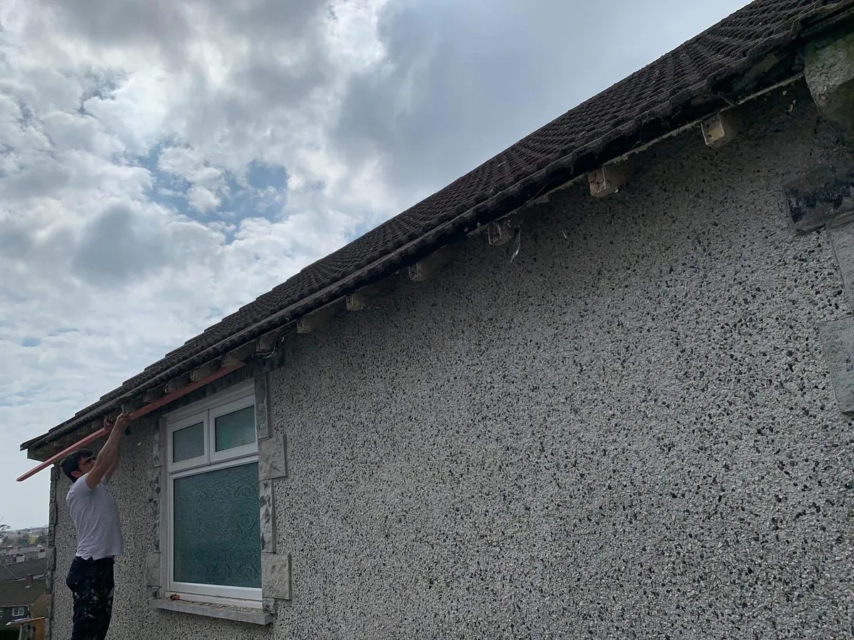 White uPVC fascias and soffits on a bungalow in Mousehole
